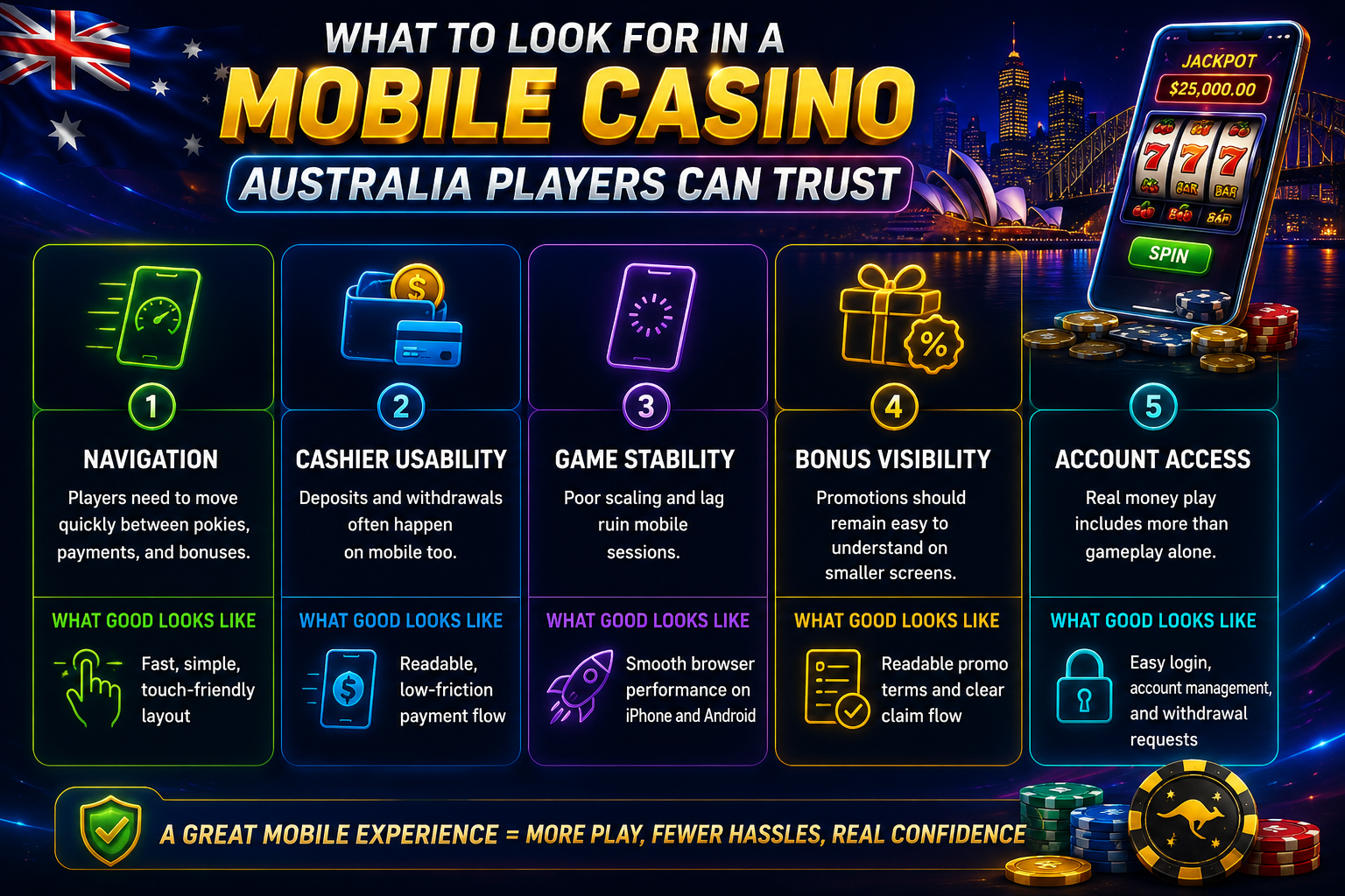 What to Look for in a Mobile Casino Australia